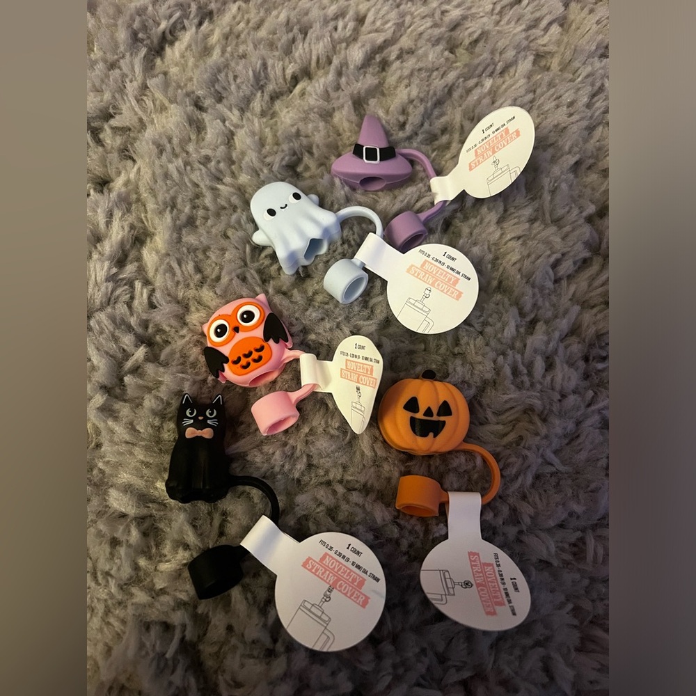 Stanley silicone straw toppers- Halloween pack